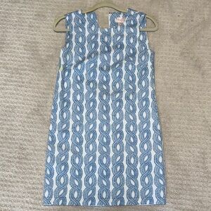 Blue Patterned Mini Dress